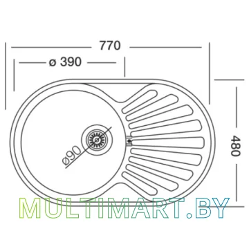 Кухонная мойка Kromevye EC 259 D картинка 2